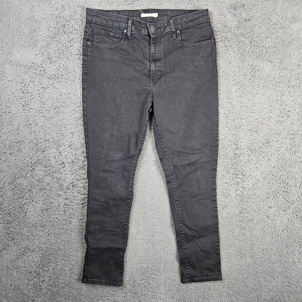 Levis‎ 721 High Rise Skinny Jeans Womens 32x28 Black Denim